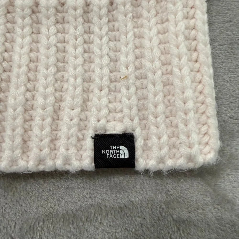 The North Face Chunky Rib Beanie Gardenia White Cream Knit Hat
